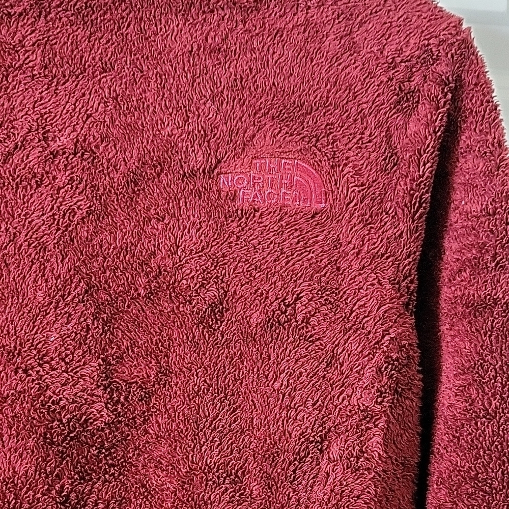 The North Face Osito Fleece Jacket Burgundy Red Women's Size Small - Picture 5 of 12